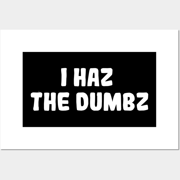 I Haz The Dumbz Wall Art by GrayDaiser